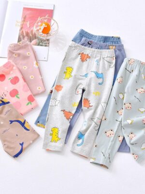 Pack Of 4 Random Printed Trousers For Kids